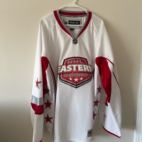 Reebok White and Red NHL Eastern Conference Jersey